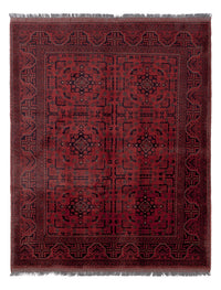 Afghaans tapijt - Kunduz - 190 x 151 cm - rood