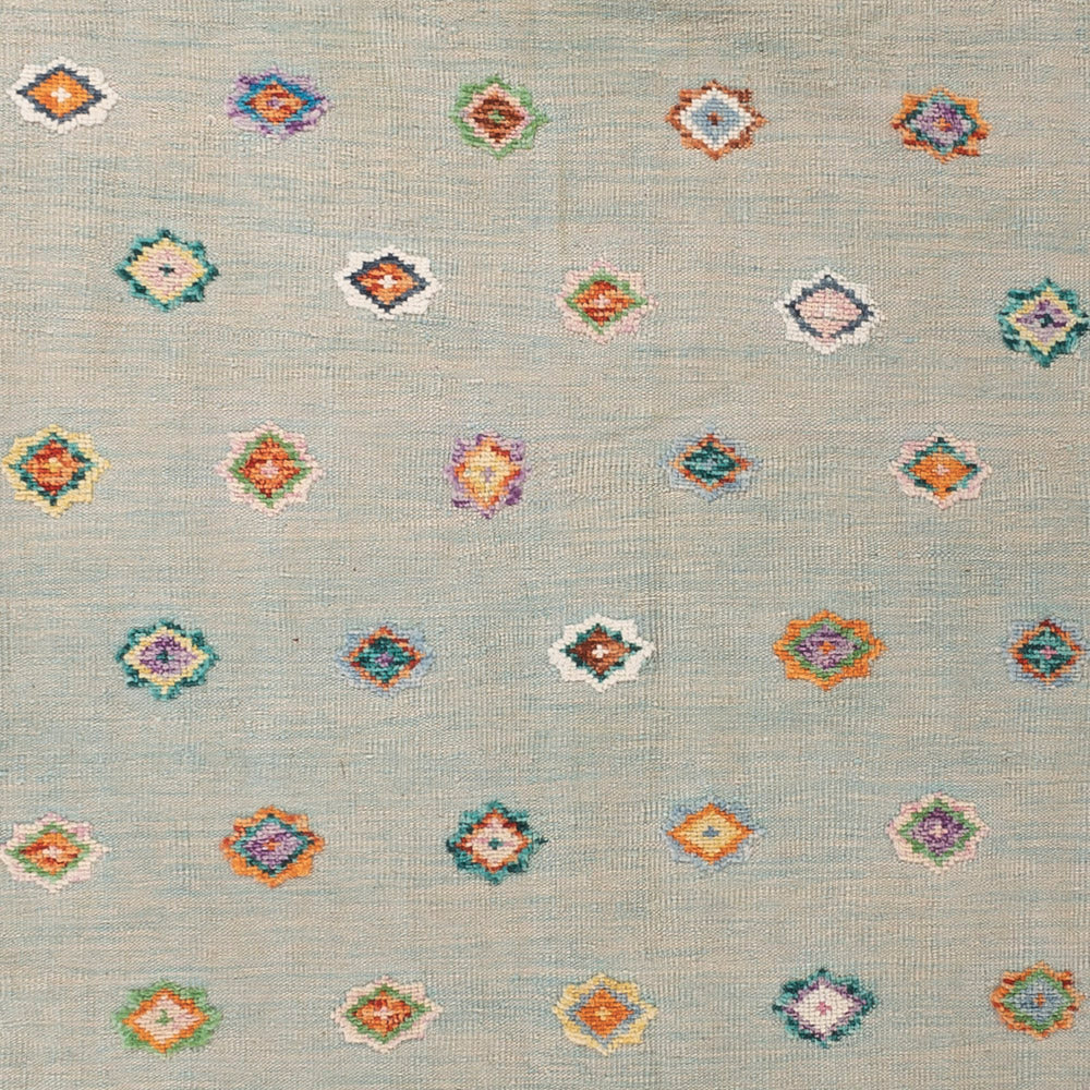 Kelim Teppich - Splash - 357 x 256 cm - grau