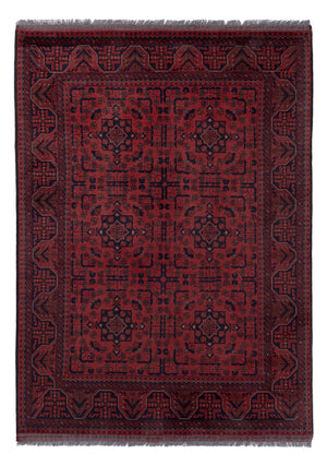 Afghaans tapijt - Kunduz - 202 x 146 cm - rood