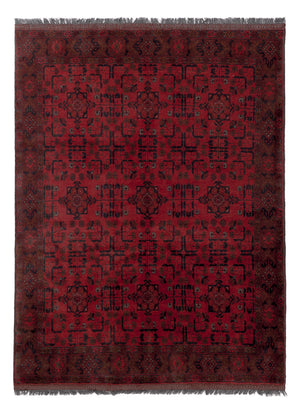 Afghan Teppich - Kunduz - 197 x 153 cm - rot