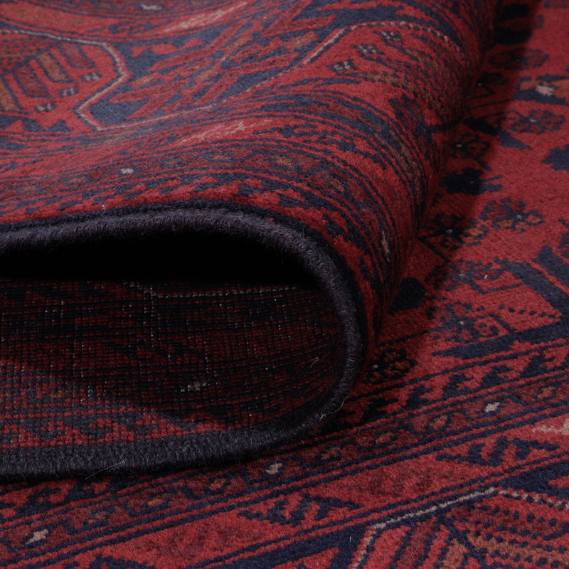 Afghan Teppich - Kunduz - 199 x 154 cm - rot