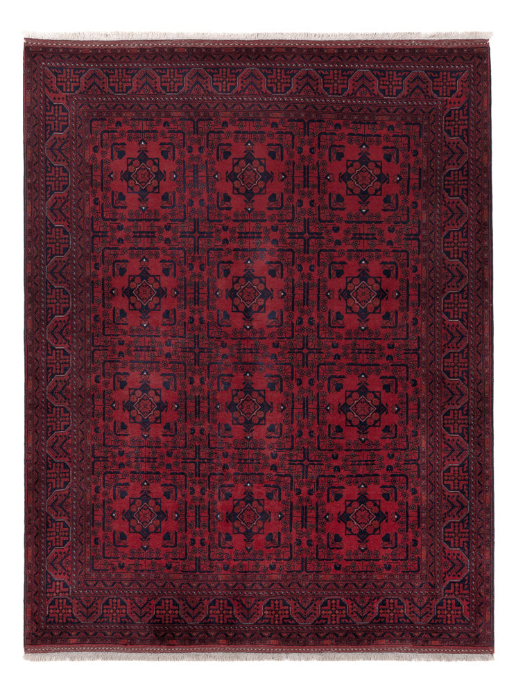 Afghan Teppich - Royal - 193 x 152 cm - rot
