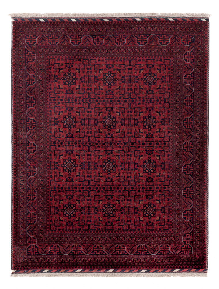 Afghaans tapijt - Koninklijke - 200 x 151 cm - rood