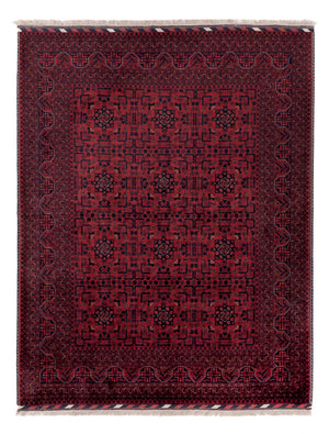 Afghaans tapijt - Koninklijke - 200 x 151 cm - rood