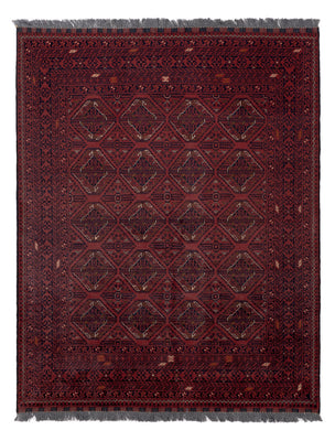 Afghaans tapijt - 191 x 151 cm - rood