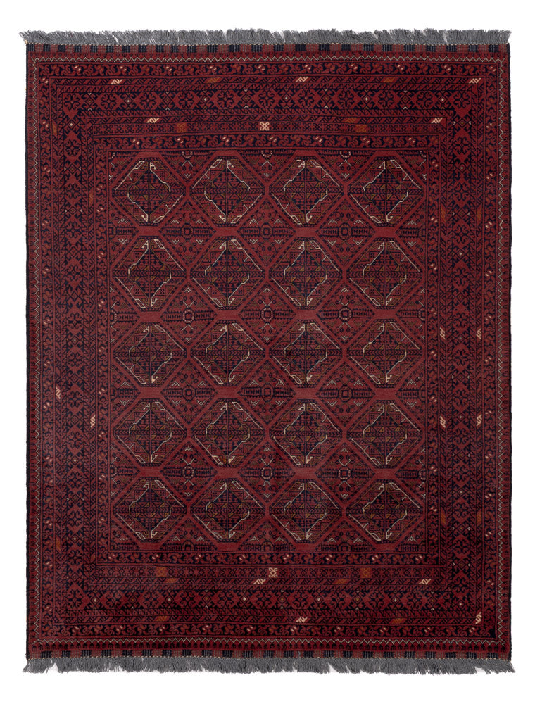 Afghaans tapijt - 191 x 151 cm - rood