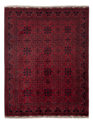 Afghaans tapijt - Koninklijke - 197 x 151 cm - rood