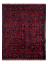 Afghaans tapijt - Koninklijke - 195 x 151 cm - rood