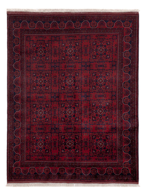 Afghaans tapijt - Koninklijke - 195 x 151 cm - rood