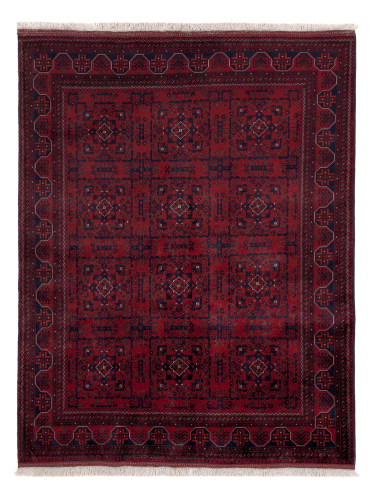 Afghaans tapijt - Koninklijke - 195 x 151 cm - rood