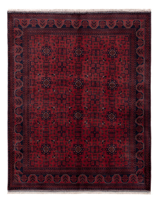 Afghaans tapijt - Koninklijke - 191 x 151 cm - rood