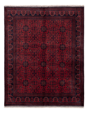 Afghaans tapijt - Koninklijke - 191 x 151 cm - rood