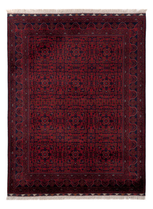 Afghaans tapijt - Koninklijke - 201 x 152 cm - rood