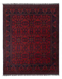 Afghan Teppich - Kunduz - 221 x 174 cm - rot
