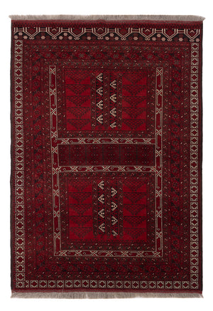 Afghaans tapijt - Kunduz - 222 x 150 cm - rood