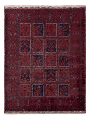 Afghaans tapijt - Kunduz - 201 x 152 cm - rood
