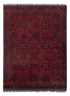 Afghaans tapijt - Kunduz - 193 x 149 cm - rood