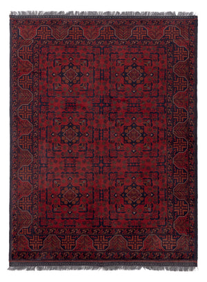 Afghaans tapijt - Kunduz - 193 x 149 cm - rood
