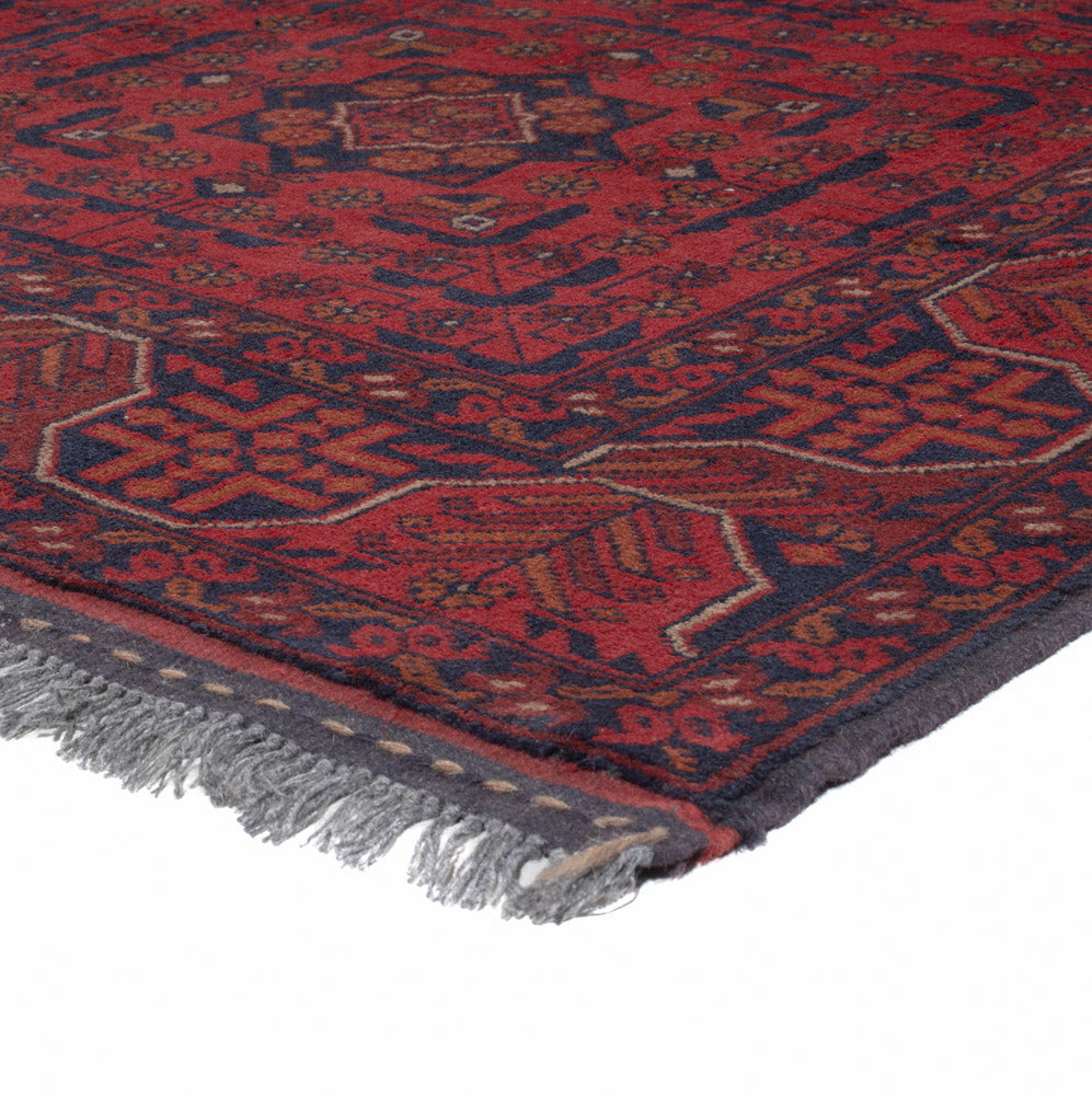 Afghaans tapijt - Kunduz - 193 x 149 cm - rood