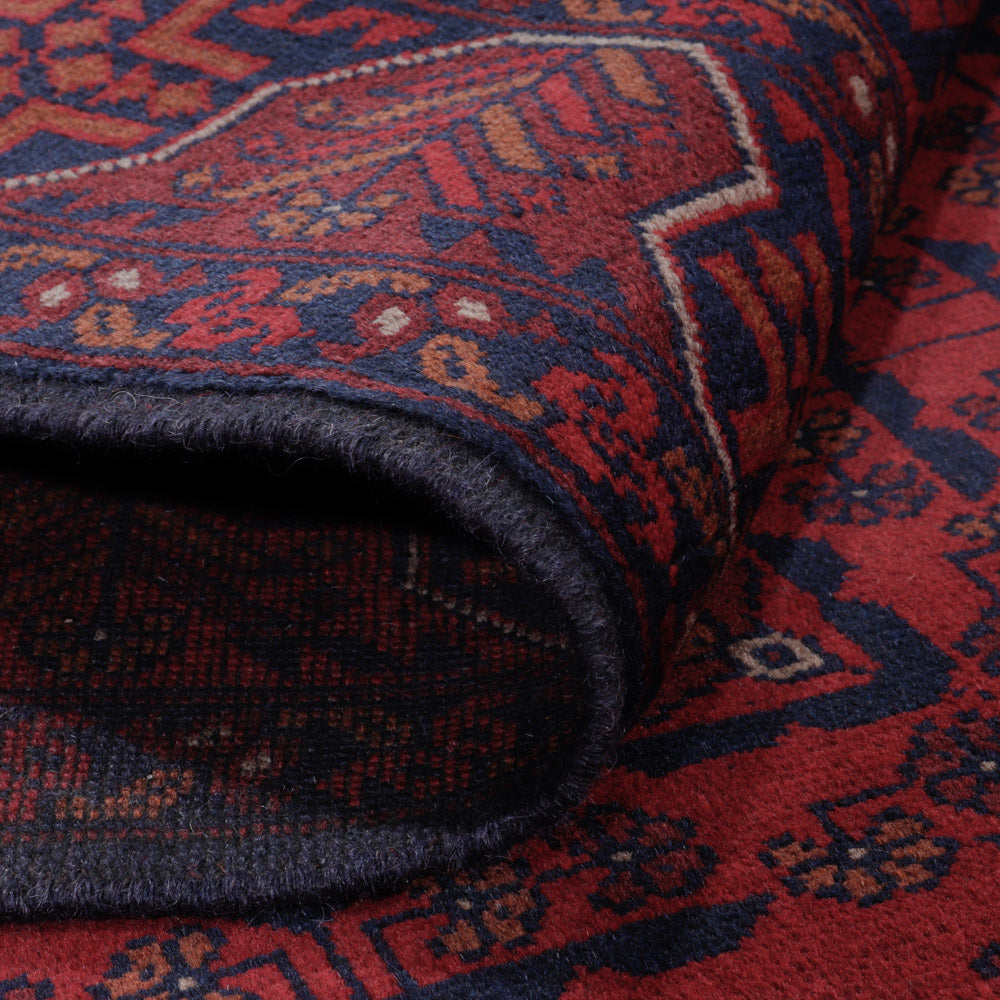 Afghaans tapijt - Kunduz - 193 x 149 cm - rood