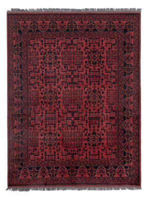 Afghaans tapijt - Kunduz - 197 x 154 cm - rood