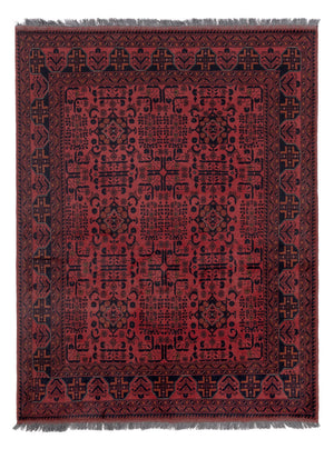 Afghaans tapijt - Kunduz - 197 x 154 cm - rood