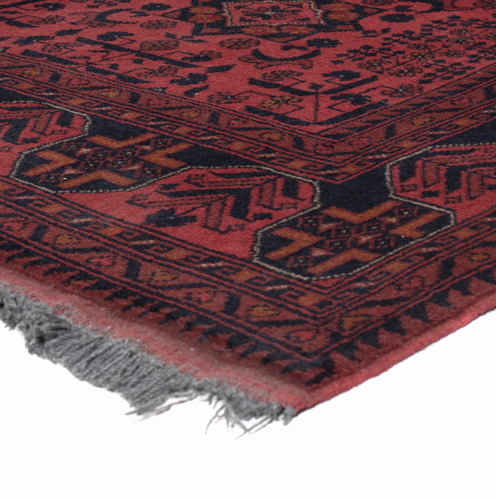 Afghaans tapijt - Kunduz - 197 x 154 cm - rood