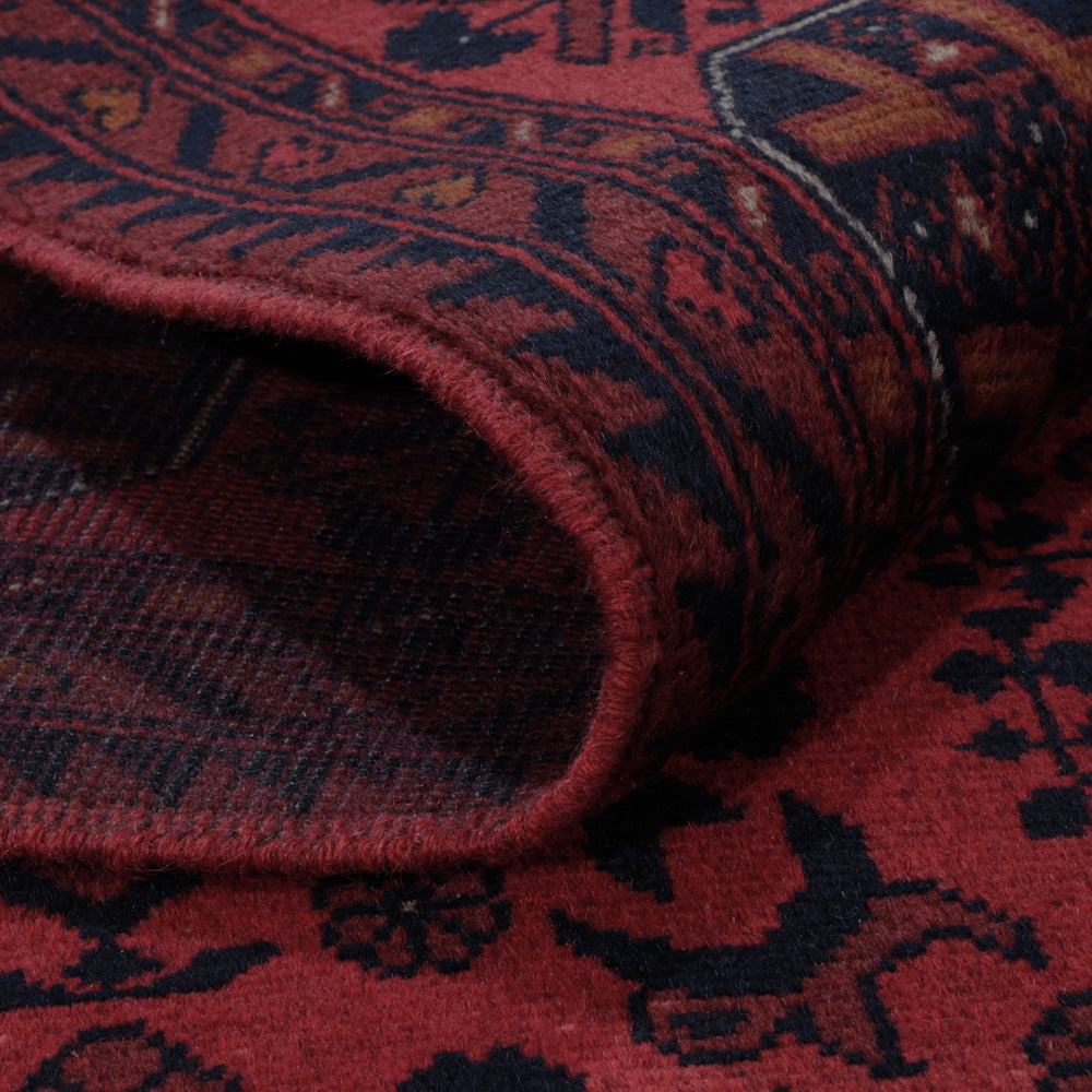 Afghaans tapijt - Kunduz - 197 x 154 cm - rood