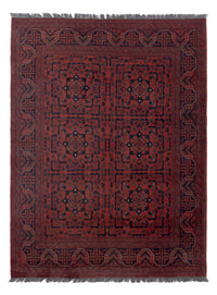 Afghaans tapijt - Kunduz - 198 x 148 cm - rood