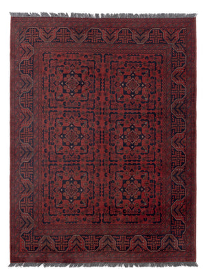 Afghaans tapijt - Kunduz - 198 x 148 cm - rood