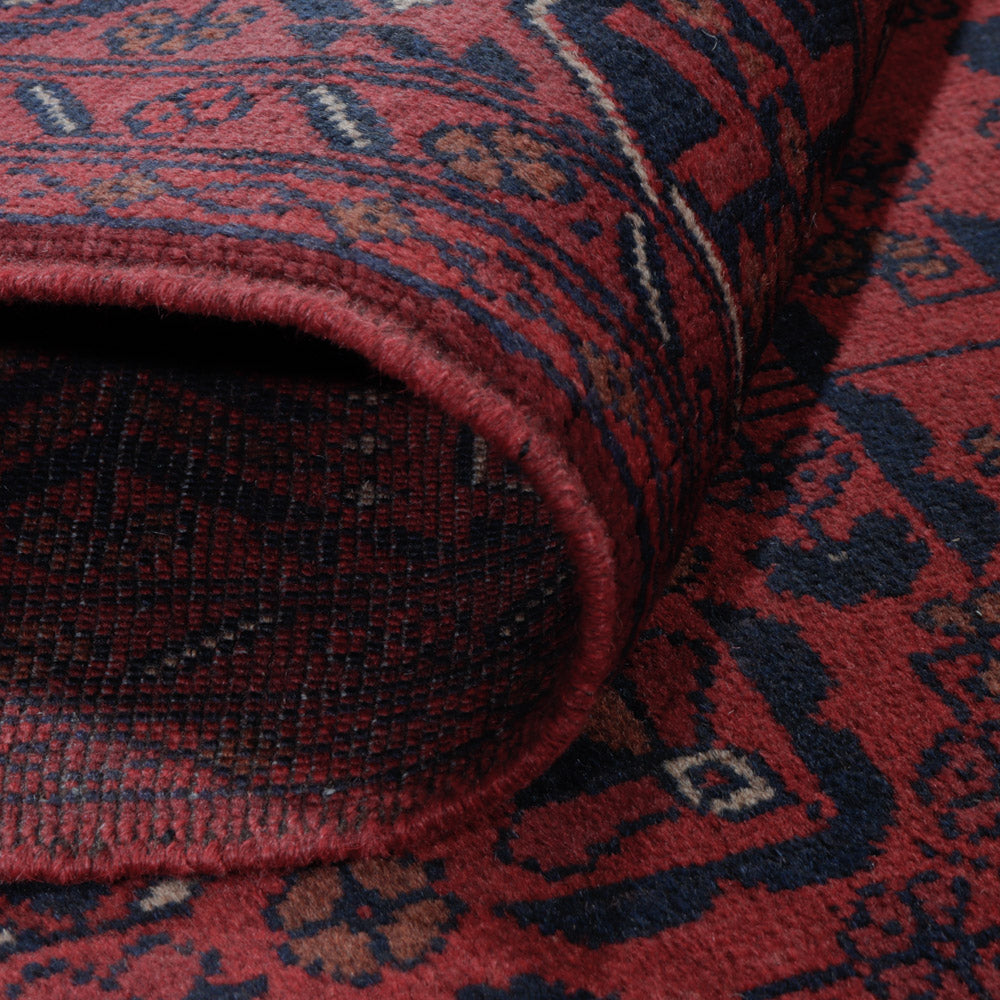 Afghaans tapijt - Kunduz - 198 x 148 cm - rood