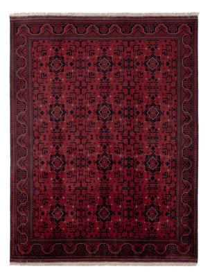 Afghaans tapijt - Koninklijke - 193 x 149 cm - rood