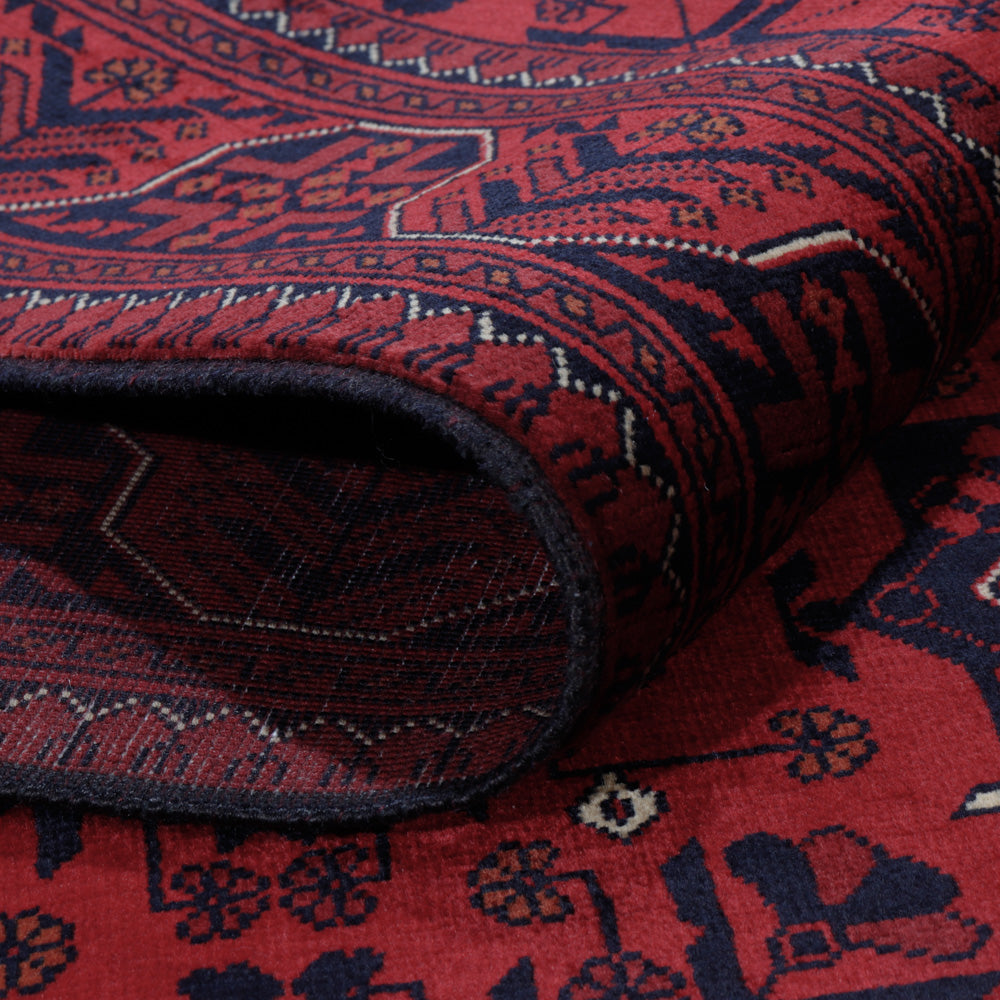 Afghaans tapijt - Koninklijke - 193 x 149 cm - rood