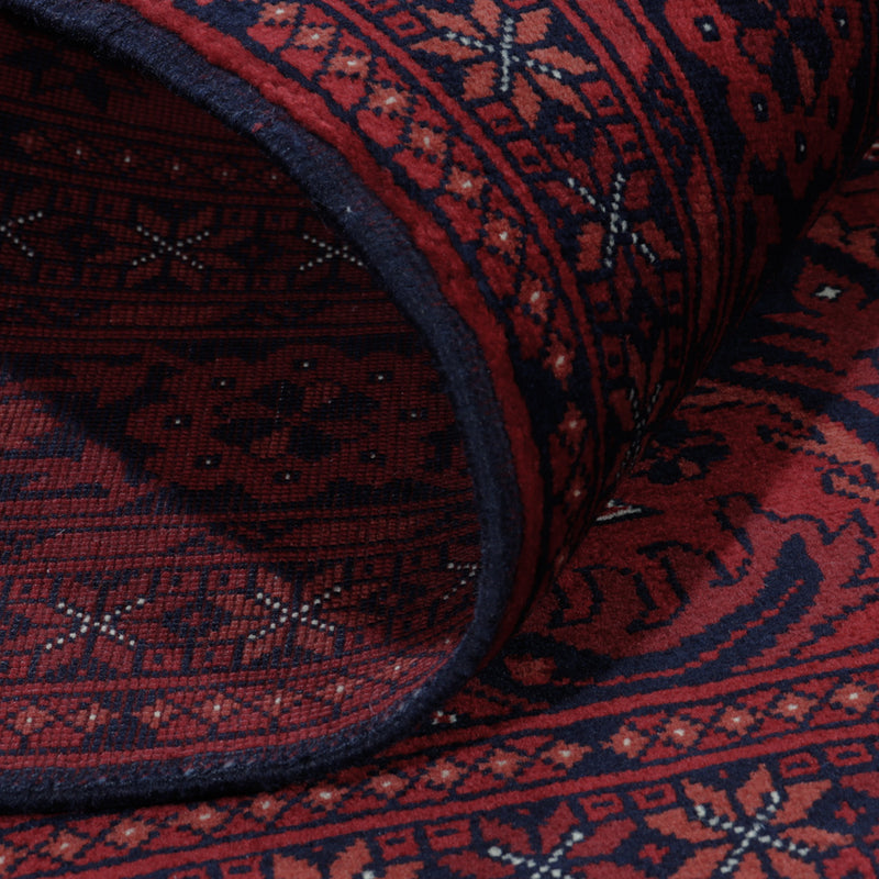 Afghaans tapijt - Koninklijke - 187 x 150 cm - rood