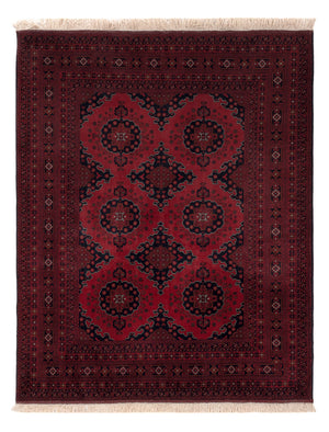 Afghaans tapijt - Koninklijke - 196 x 154 cm - rood