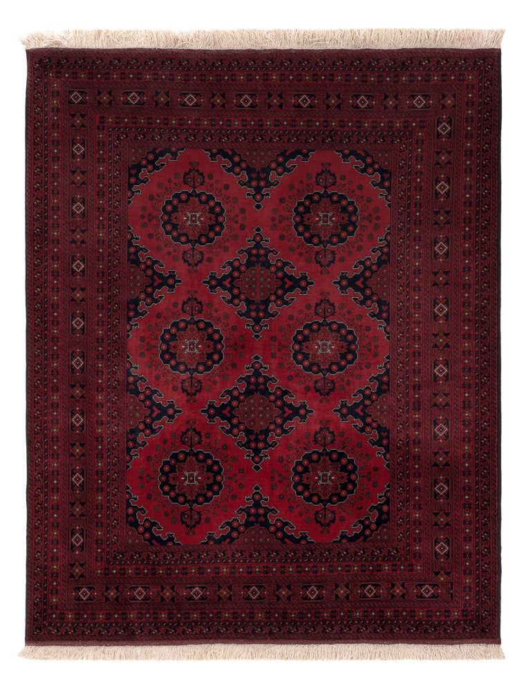Afghaans tapijt - Koninklijke - 196 x 154 cm - rood