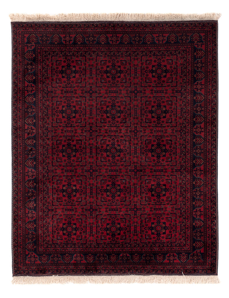 Afghaans tapijt - Koninklijke - 187 x 146 cm - rood