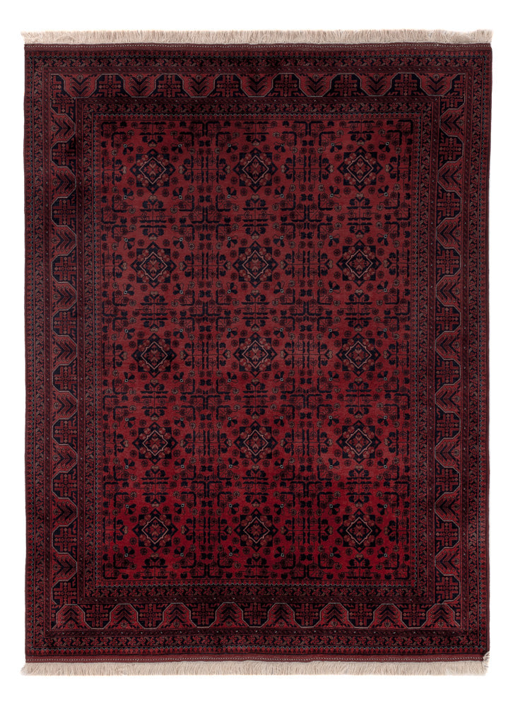 Afghaans tapijt - Koninklijke - 196 x 149 cm - rood
