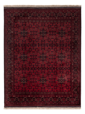 Afghaans tapijt - Koninklijke - 191 x 148 cm - rood