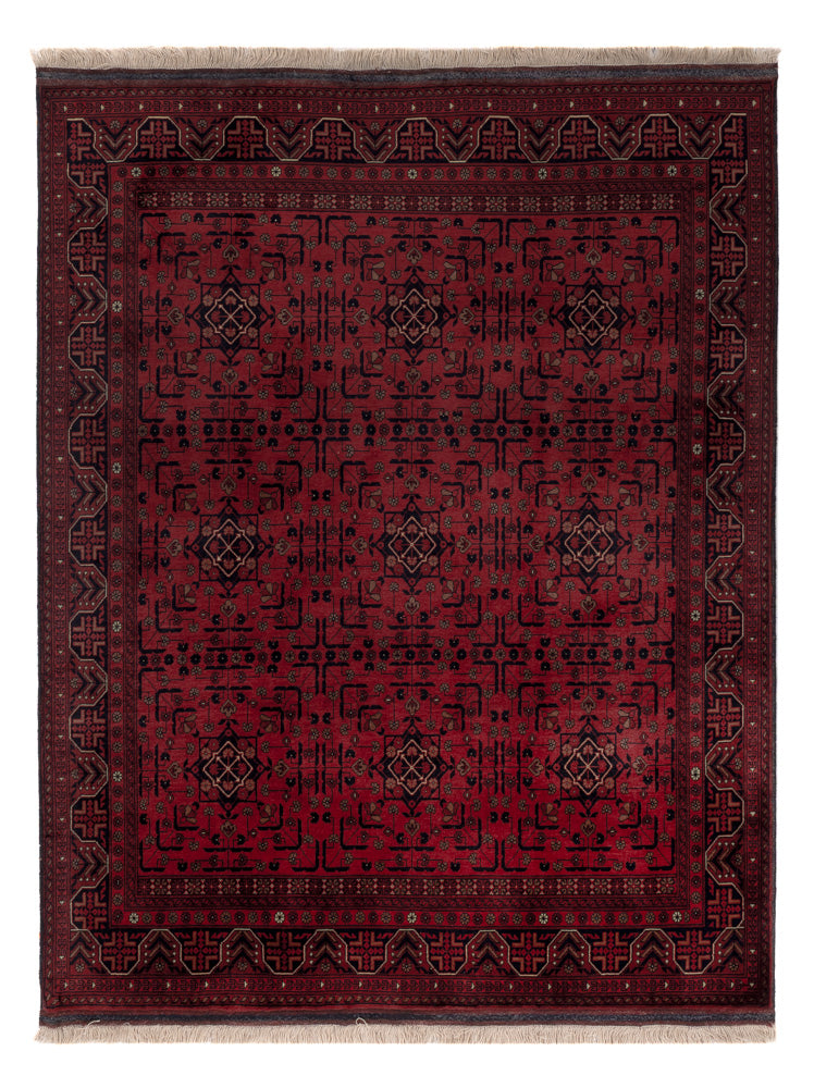 Afghaans tapijt - Koninklijke - 191 x 148 cm - rood