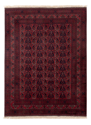 Afghaans tapijt - Koninklijke - 194 x 148 cm - rood