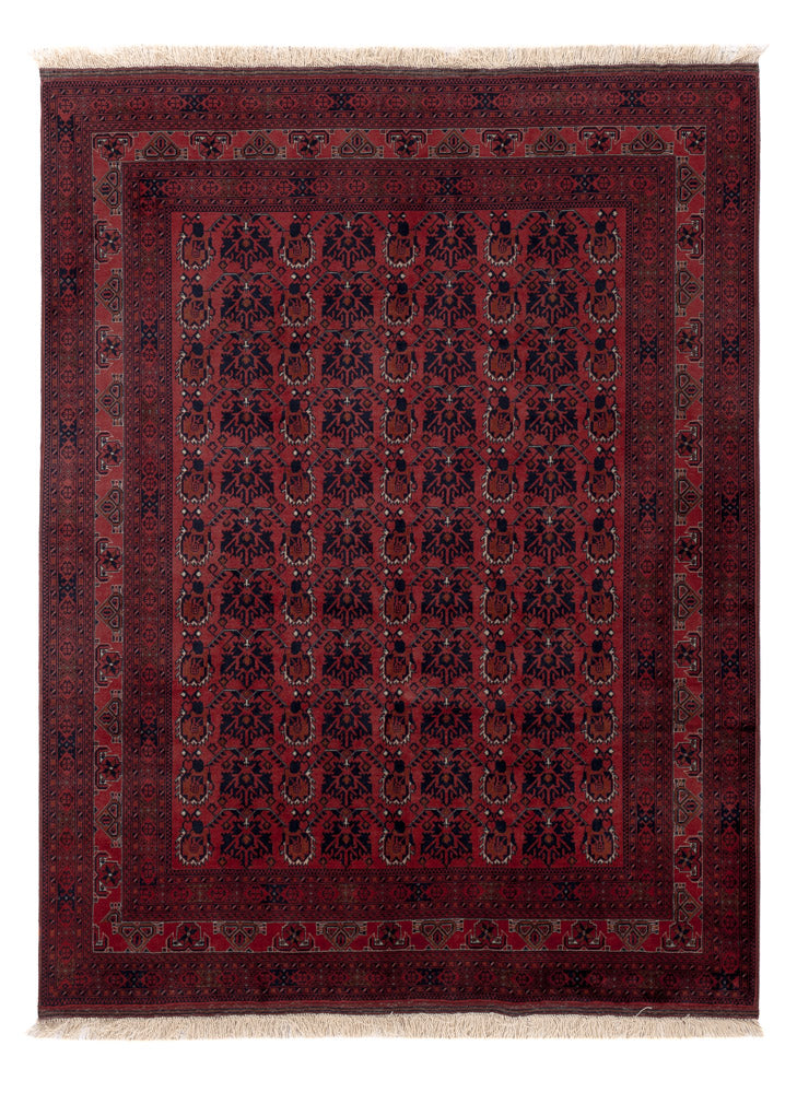 Afghaans tapijt - Koninklijke - 194 x 148 cm - rood