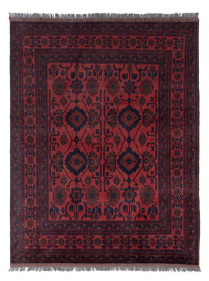 Afghaans tapijt - Kunduz - 200 x 156 cm - rood