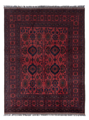 Afghaans tapijt - Kunduz - 200 x 156 cm - rood