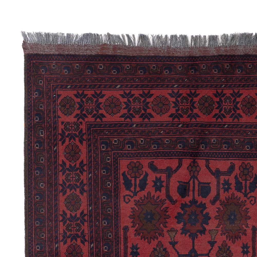 Afghaans tapijt - Kunduz - 200 x 156 cm - rood