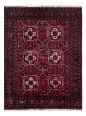 Afghaans tapijt - Koninklijke - 198 x 151 cm - rood