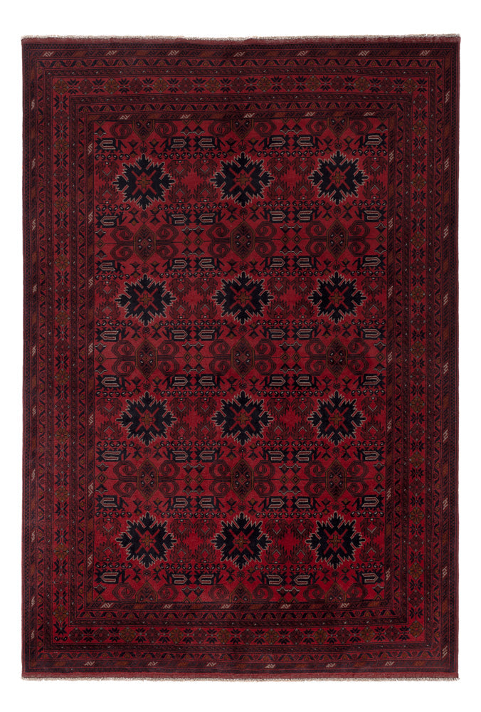 Afghaans tapijt - Kunduz - 293 x 199 cm - rood