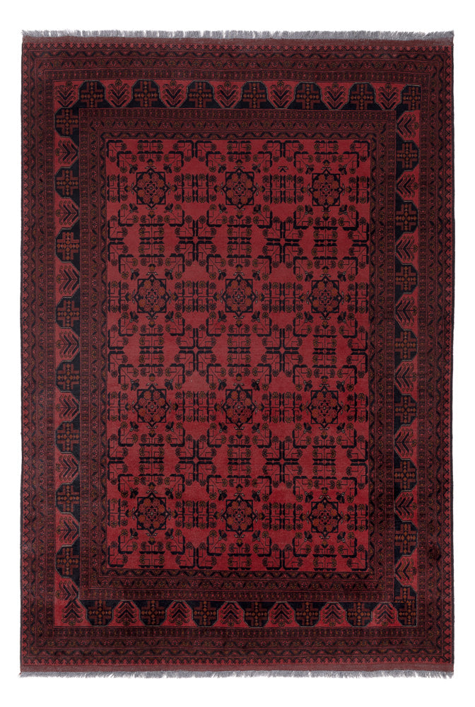 Afghaans tapijt - Kunduz - 292 x 196 cm - rood