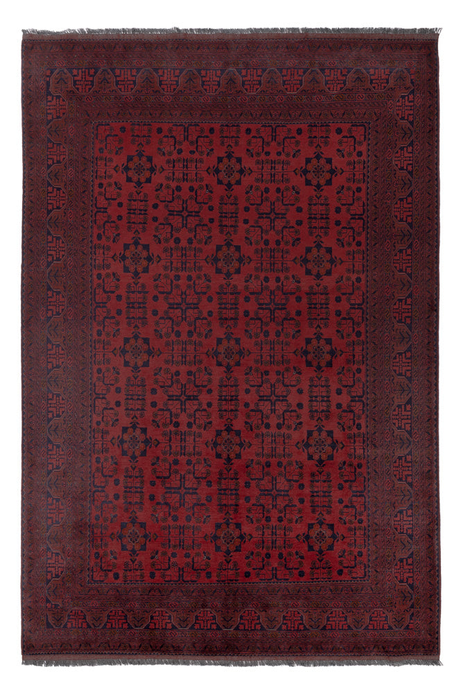 Afghaans tapijt - Kunduz - 298 x 199 cm - rood