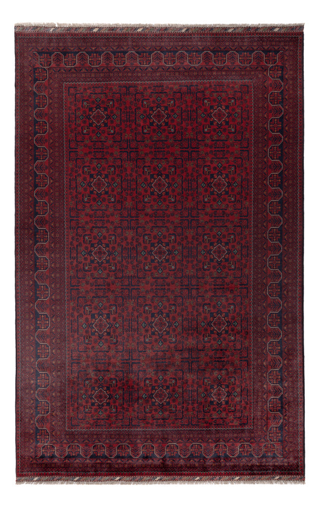 Afghaans tapijt - Kunduz - 304 x 198 cm - rood
